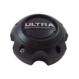 Ultra Motorsports 5 LUG Black Custom Wheel Center Cap Set of 1 Pn: 89-9756