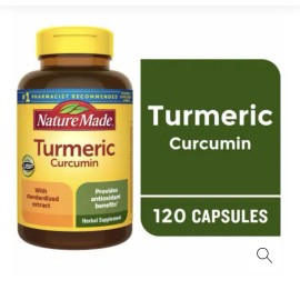 Nature Made Turmeric Curcumin 500 mg Capsules Herbal Supplement 120 Count