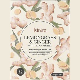 Kintra Foods Herbal Tea Bags Lemongrass & Ginger with Lemon Myrtle 25 Teabags