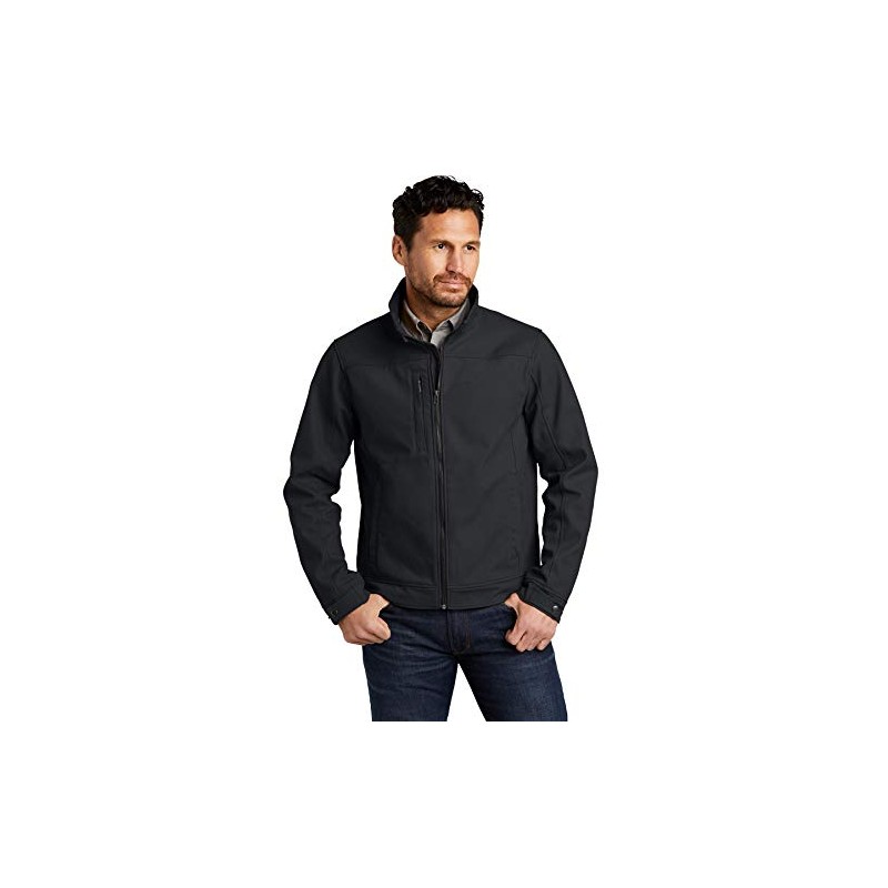 CornerStone Unisex Duck Bonded Soft Shell Jacket, Charcoal, 4X-Large