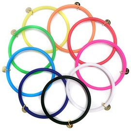 CHRIO Alpha Ring Bracelet, Happy Yellow, 6.7 inches (17 cm)