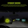 UZZH 2PCS Student Driver Sticker Magnet for Car, Removable Reflective