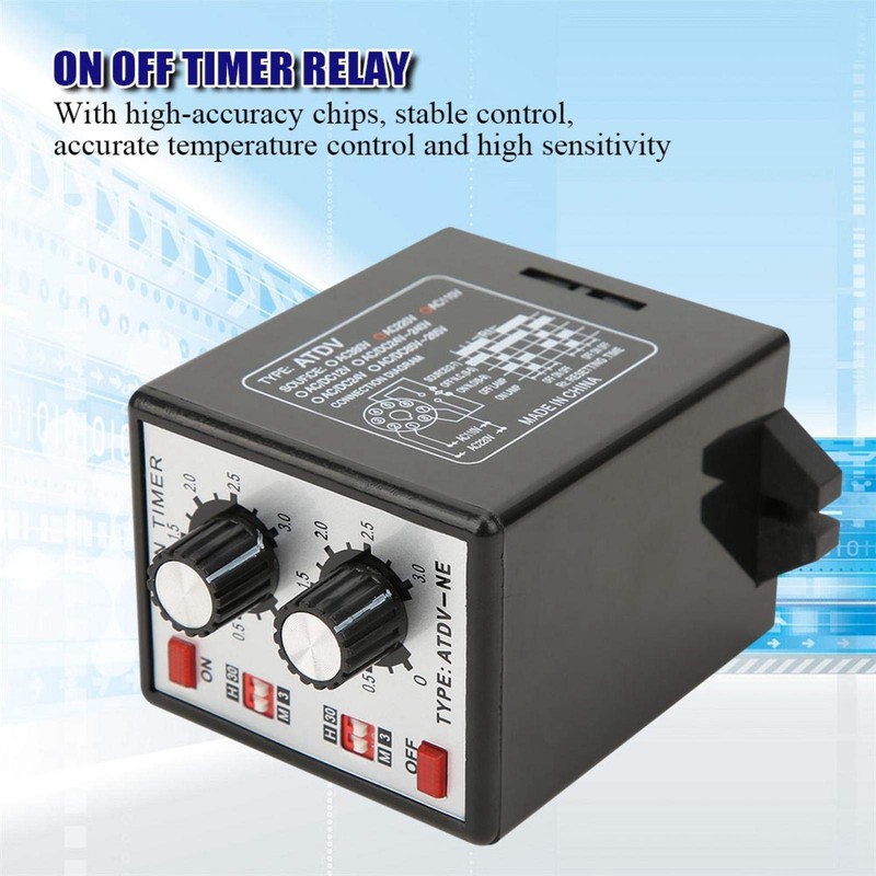 Oumefar Multi-Section Short Period Repeat Cycle Timer Intermittent Timer Twin