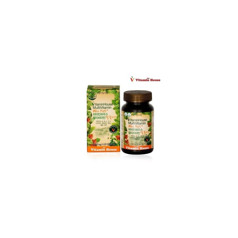 Vitamin House Multivitamin Well Plus 60 tablets / 비타민하우스 멀티비타민
