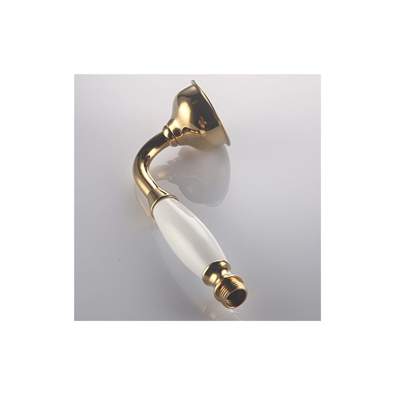 Skybath Shower Head Traditional Victorian Style Golden Handheld Shower Sprayer