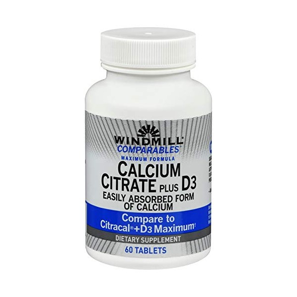 Windmill Calcium Citrate Plus Vitamin D Tablets - 60 Ea
