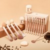 DUcare Makeup Brushes 14Pcs Coffee Series Makeup Brush set with
