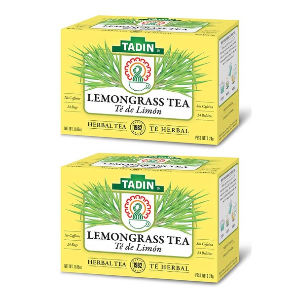 Lemongrass Lemon Tadin Tea - Te De Limon - Premium Tea for Nerves - PACK OF 2