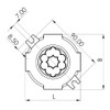 Wiska 10110636 Combi 304 3-221-413 BK Combi 304 Junction Box,