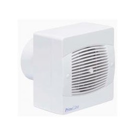 Manrose / Primeline PEF4040A Bathroom / Shower Room Extractor Fan with Humidistat and Timer (for 100mm/4" ducting). Automatic Backdraught Shutter.