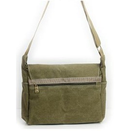 Men’s Vintage Messenger Book Bag and Tool Bag Khaki