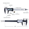 AYMBH Digital Vernier Caliper 6-Inch, Precision Electronic Micrometer with Large