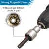 Teocpai 5PCS Magnetic Nut Setter Driver Drill Bit 13mm Metric