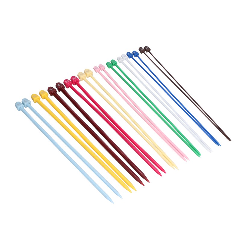 20Pcs Knitting Needles Multicolour Portable 26cm Sweater Needle Plastic Weaving