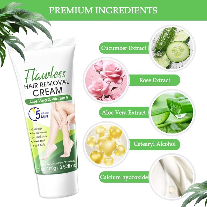 Crema Depilatoria Para Mujeres Y Hombres (3 Unidades), Indol