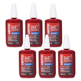 Loctite 1330906-6PK Medium Strength Surface Insensitive Threadlocker 243, 36-milliliter Tube, (Pack of 6)