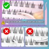 DAODER Self Adhesive Eyelash Clusters Wispy | No Glue Need