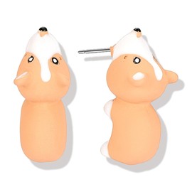 Dinosaurs Bite Earrings for Women Animal Cartoon Stud Earrings Animal Clay Earrings Cute Animal Bite Stud Earrings Jewelry Gift for Girls