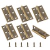 bociloy 6Pcs 1.5 Inch Butt Hinge, Mini Cabinet Hinges, Rectangle