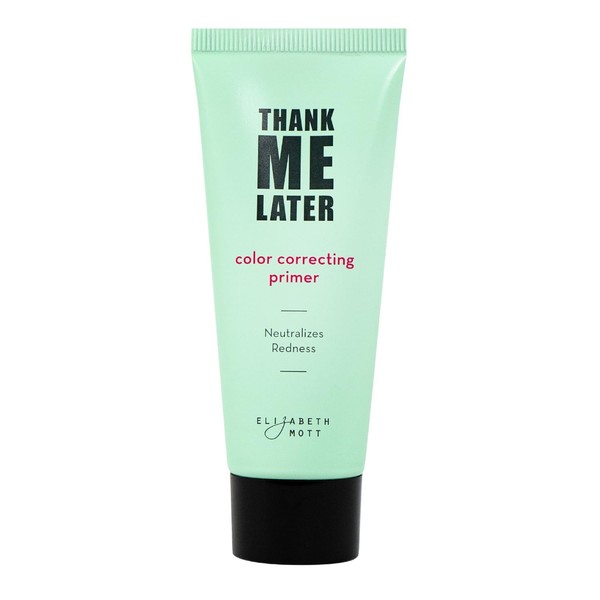 Elizabeth Mott Thank Me Later Color Correcting Face Primer - Neutralizes Uneven Skin Tone and Facial Redness - Grips Makeup for Long-Lasting Wear and a Hydrating Glow - Cruelty-Free, 30g