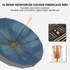 Compact Umbrella with UPF 50 UV Sun Protection, Super Windproof
