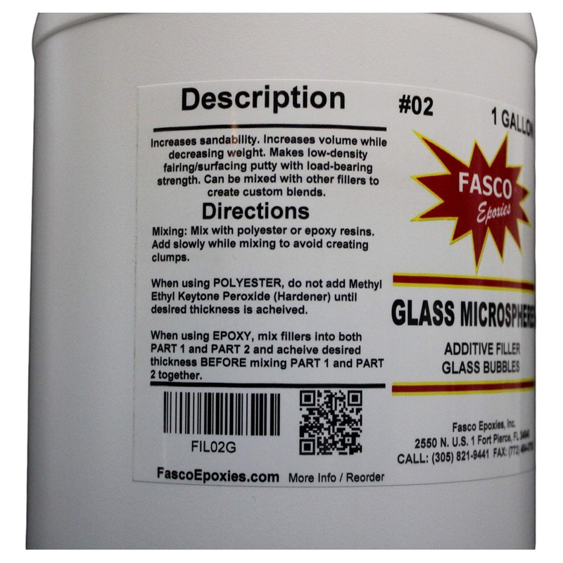White Glass Microspheres - Filler for Epoxy and Polyester Resin