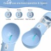 Armlulu Dog Water Bottle, Portable Dishwasher Safe Material for Multifunctiona