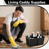 Portable Shower Caddy Basket with Compartments, Plastic Divided Cleaning Caddy