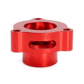 WIKIBB Blow Off Valve Adapter BOV Adapter Compatible with Ford Fiesta/Mustang/Fusion/Edge/Escape/Transit/Bronco 1.5 1.6 2.0 2.3 2.7L More Models, Fit for EcoBoost Turbo - CNC Billet Aluminum Red
