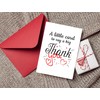 Thank You Card with Red Envelope – Simple Appreciation &