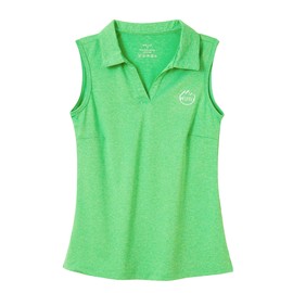 Willit Girls' Sleeveless Polo Shirts Golf Tennis Polo Lightweight Shirts Quick Dry Light Green S