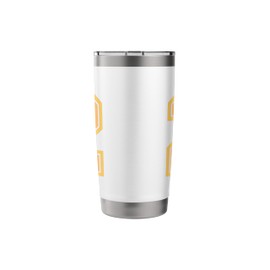 Orange Cream Sports Number 2 Jersey Uniform Player Fan Stainless Steel Insulated Tumbler