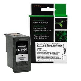CIG Remanufactured High Yield Black Ink Cartridge (Alternative for Canon 5206B001, PG-240XL) (300 Yield)