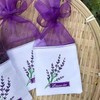 DWUENT 24PCS Purple Lavender Bags, Empty Sachet Drawstring Gauze Bags