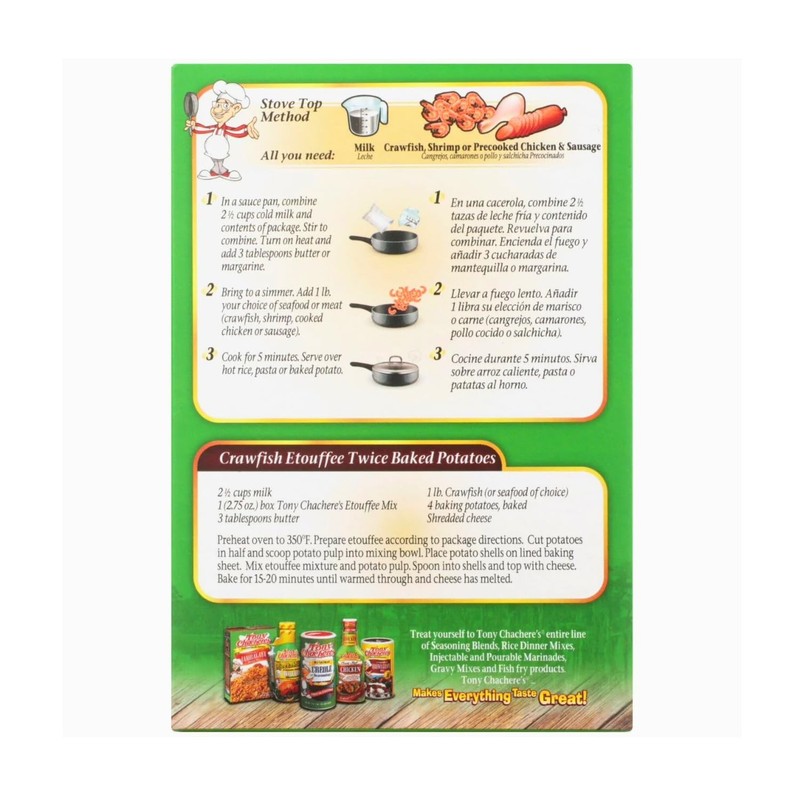 Tony Chachere's Etouffee Mix, 2.75 Ounces (Pack of 1)