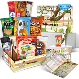 Midi International Snack Box (Mystical Forest Themed) | Snacks Variety Pack of International Treats and Candies | Foreign Snack Box Offering Unique Tasting Experience | Exotic Snacks From Around the World | Giftable Mix Care Pack of Turkish Candies | 12 