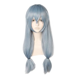 magic acgn Light BLue Long Hair Cosplay Anime Wig Costume Character Wig