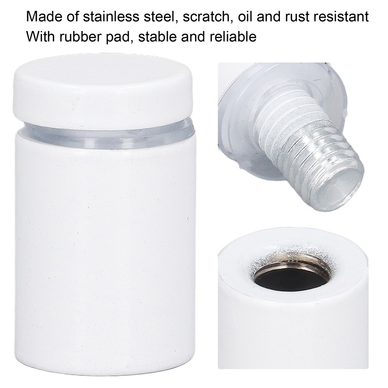 12Pcs Standoff Screws Stainless Steel Advertising Nail Wall Mount Sign