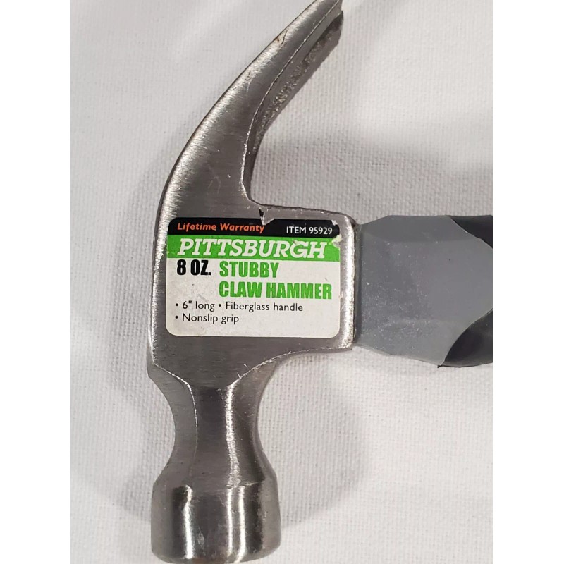 Pittsburgh 8 oz Stubby Claw Nailing Hammer - 95929 -