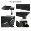 LANGRIA Laptop Rolling Cart Table Height Adjustable Mobile Laptop Stand