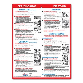 Safety Magnets by ZOCO – CPR & Choking Fridge Magnet – First Aid Instructions for Infants, Children, & Adults – Heimlich Maneuver Laminated Card 8.5" x 11"
