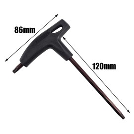 NA 2 Pcs Alloy Steel Bike Beake Disc Wrenchs Bicycle Brake Disc Removal Tools T Shape Hexagon Wrenchs for Road Bike Mountain Bike etc