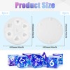 simarro 4Pcs Dice Shaped Ice Cube Mold, Silicone Dice Resin