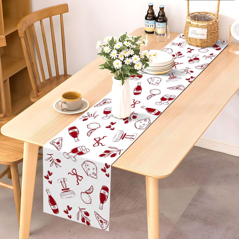 Pudodo That's Amore Table Runner Italian Themed Bachelorette Party Wedding