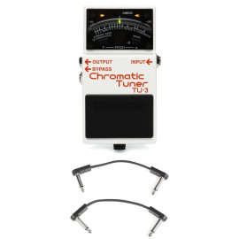 Boss TU-3 Chromatic Tuner Pedal with EBS Patch Cables