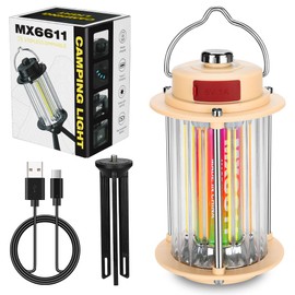 UniqueFire Small Camping Lantern Rechargeable Lanterns 2100 LM 3 Modes Dimmable Portable Electric Hurricane Lamp Hands-Free Flashlight Lantern,Tents Battery LED Lanterns for Power Outages with Bracket