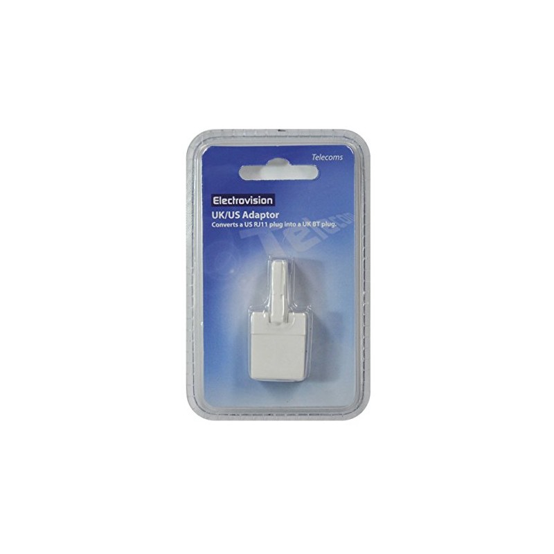 UK/US Adaptor to Convert a US RJ11 Plug into a