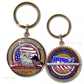 Military Appreciation Challenge Keytag · Armed Forces Thank You Key Chain