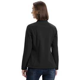 33,000ft Women's Lightweight Softshell Jacket Fleece Lined Windbreaker Waterproof Warm Jacket for Running Golf Hiking