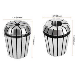 SEUNMUK Juego de 4 pinzas de resorte ER32 de 1/2 y 1/4 de pulgada ER32 para máquinas de grabado CNC, herramienta de torno de fresado